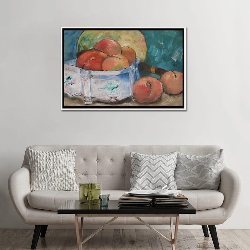 iCanvas "Fruit Bowl" by Paul Cezanne Framed Canvas Print