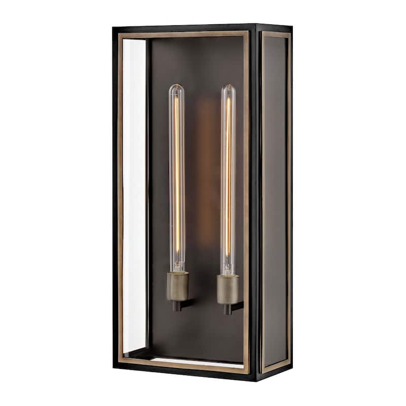 Hinkley Lighting 12985-LL Shaw 2 Light 25" Tall LED Wall Sconce - Black