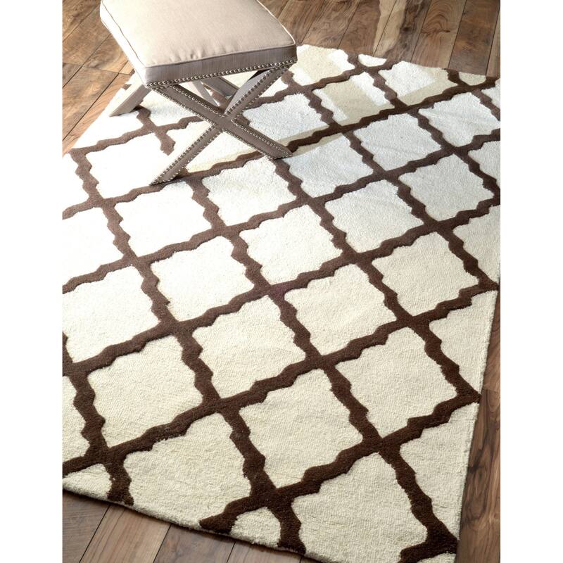 Nuloom Hand Hooked Marrakech Trellis Area Rug