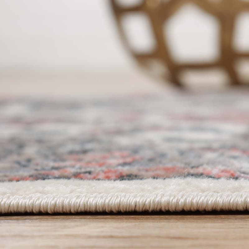 Superior Lille Classic Floral Medallion Indoor Runner or Area Rug
