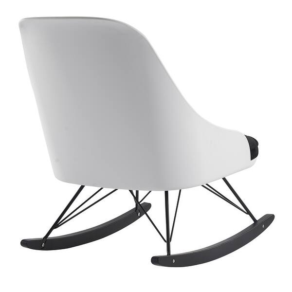 2xhome Set Of 2 Designer Large Rocking Chair With Cushion Plastic Arm Chair Lounge Nursery Living Room Rocker Metal Office Work Overstock 28614214