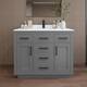Option Dark Gray / White Quartz Top / Matte Black