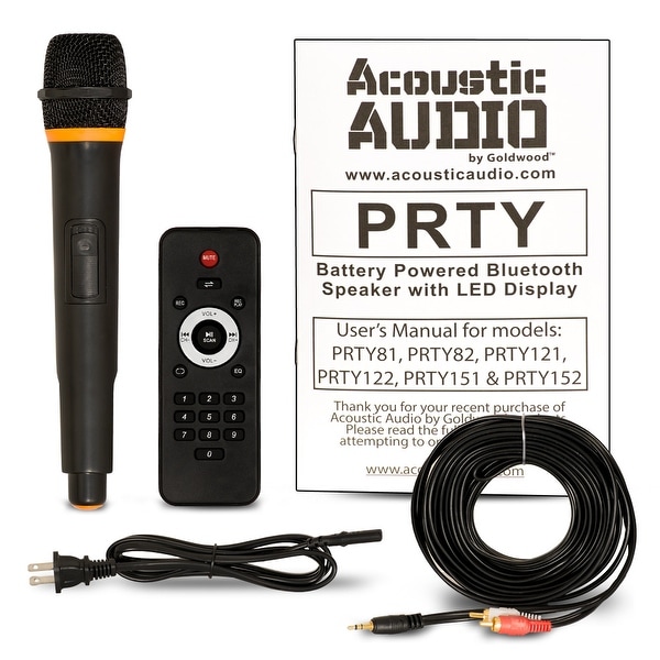cordless mic with speaker