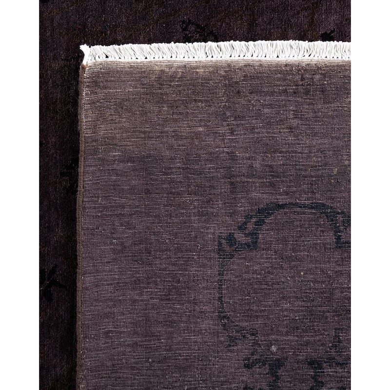 Fine Vibrance One-of-a-Kind Hand-Knotted Area Rug - Brown, 9' 1" x 12' 10" - 9' 1" x 12' 10"