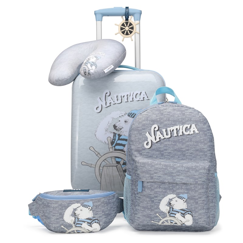 Nautica Kids 18" Travel Carry-on 5-Piece Luggage Set - Character
