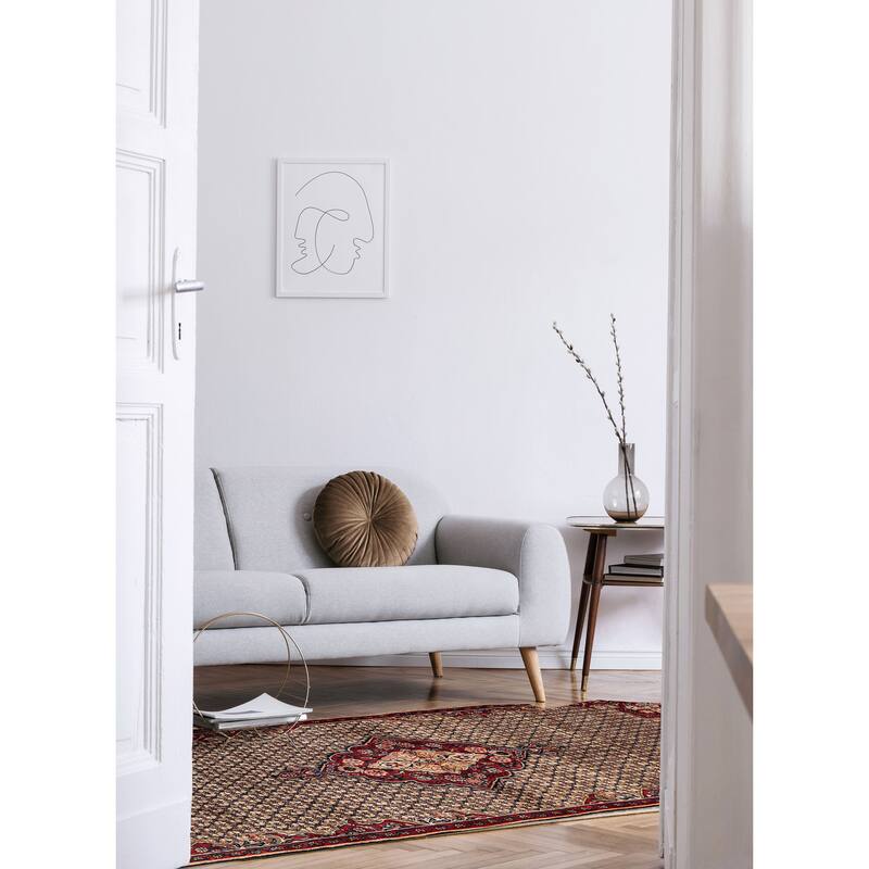 ECARPETGALLERY Hand-knotted Anatolian Vintage Light Brown Wool Rug - 3'11 x 8'9