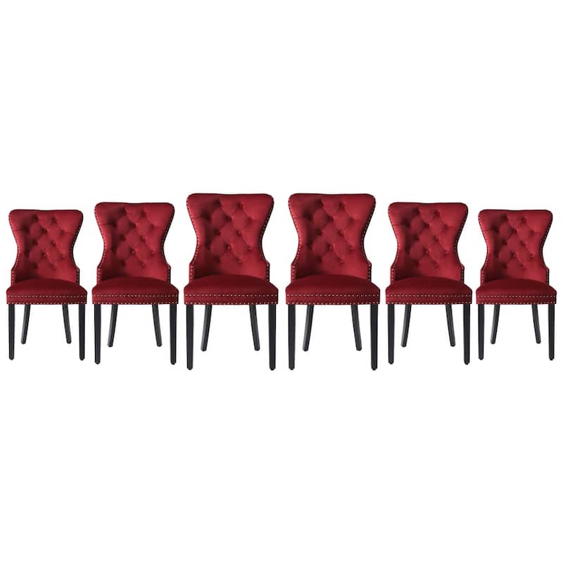 Highland Tufted Velvet Side Chair (Set of 6)