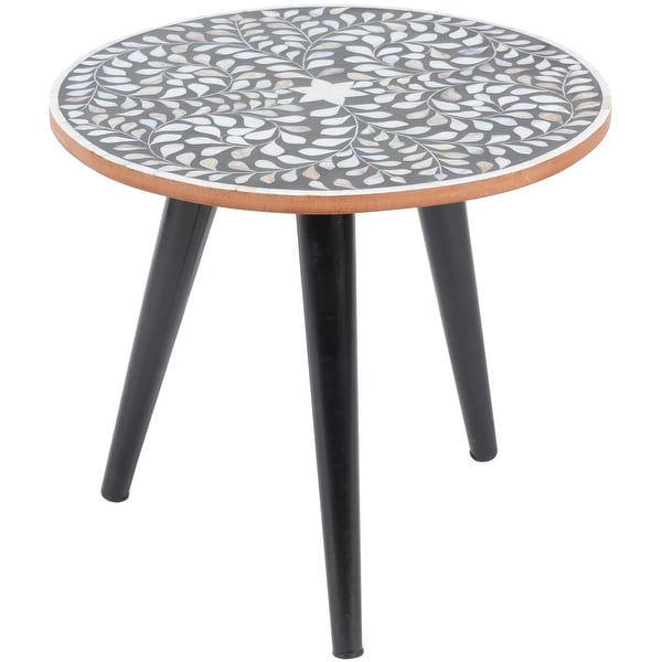 Carson Carrington Inverness Black Handcrafted End Table. Opens flyout.