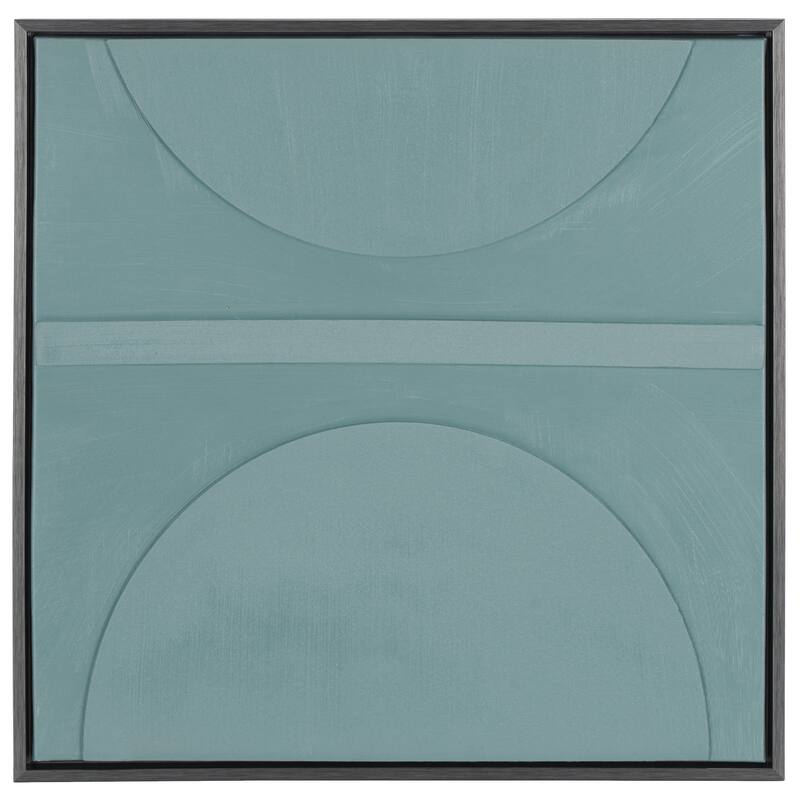 SAFAVIEH Home Around The Block 24-inch Blue/Grey Framed Wall Art - Blue Grey