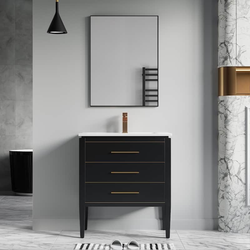 Ayer 30" Single Bathroom Vanity Set - 18D x 30W x 34H