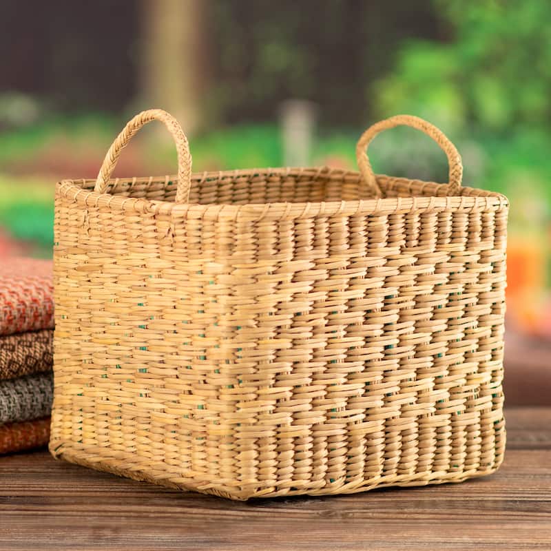 Novica Handmade Neat Nature Natural Fiber Basket