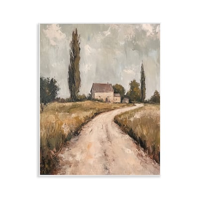 Stupell Painterly Quiet Country Wall Plaque Art Design By Petal Prints Design
