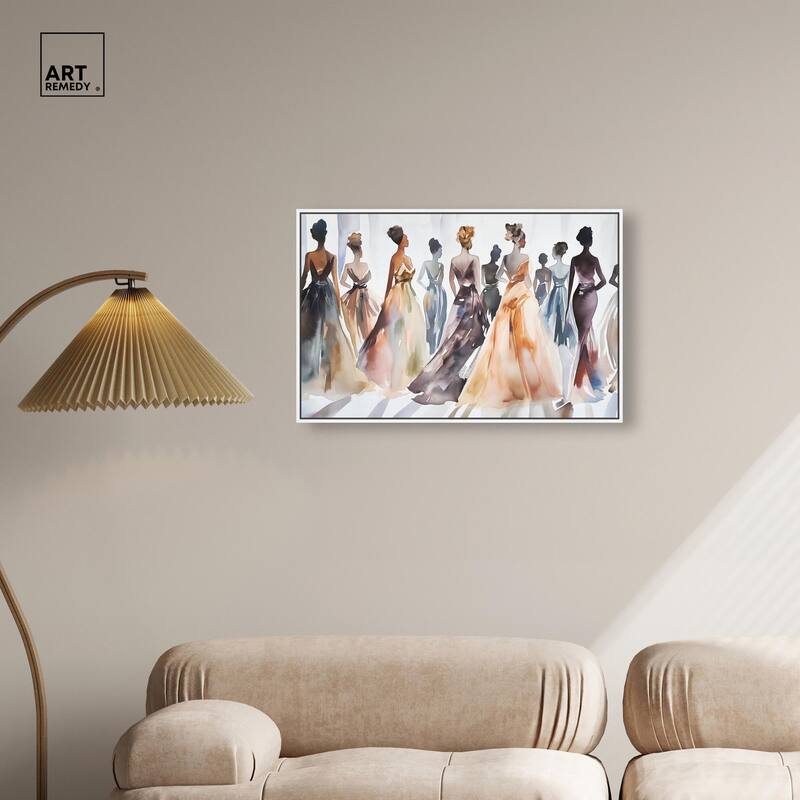 Model Lineup Canvas by Art Remedy
