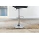 preview thumbnail 24 of 24, Adjustable Bar stool Faux Leather Tufted Chrome Base Set of 2