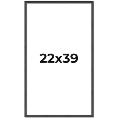 22x39 Frame Brown Solid Wood Picture Frame - Complete Modern Photo