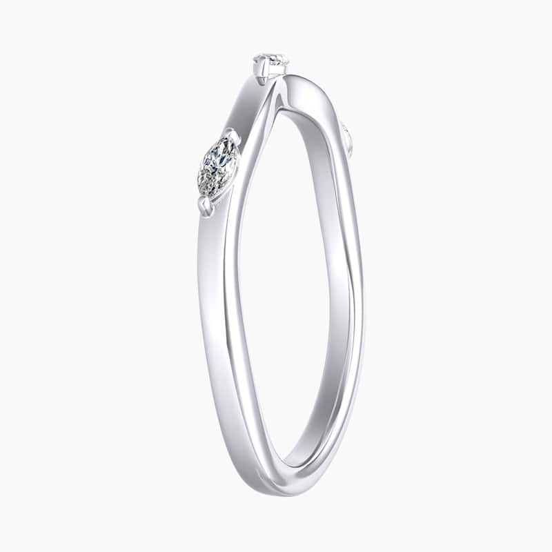 Auriya 14k Gold Lab Grown Diamond Nature Inspired Contour Vine Ring 0.10 ct. tw. (F-G, VS)