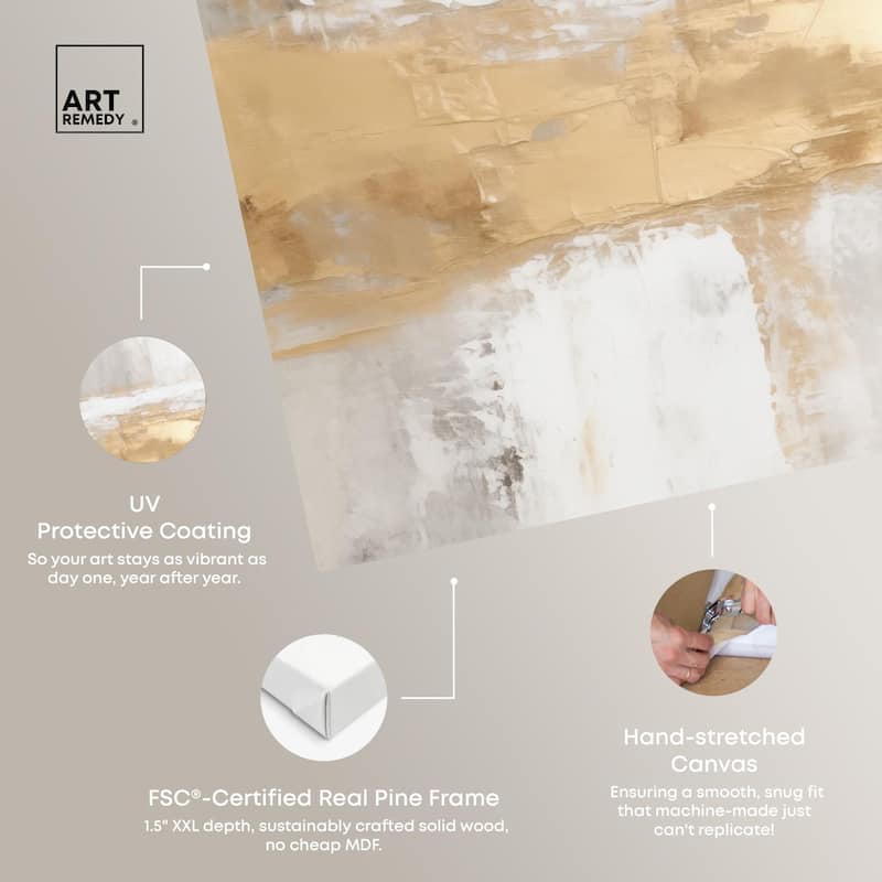 Melted Goldscape III Canvas by Art Remedy, Gallery Wrapped