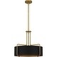 preview thumbnail 1 of 7, Hanley 4-Light Aged Brass Pendant - Aged Brass