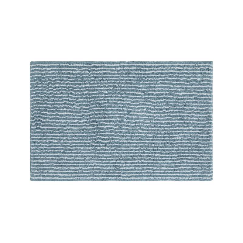 Becky Cameron 100% Cotton Pinstripe Patterned Bath Mat
