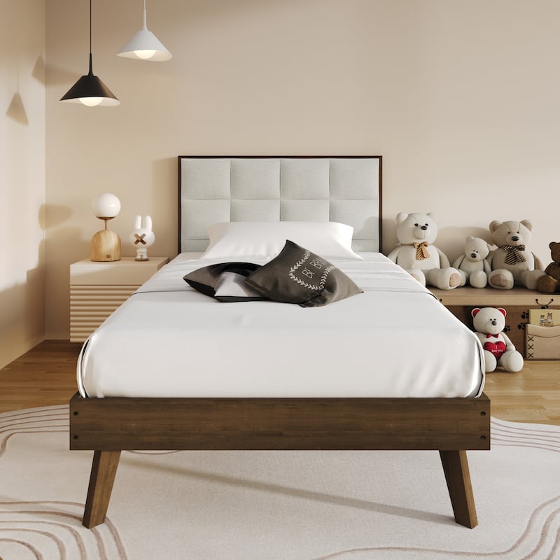 CraftPorch Vintage Wooden Platform Bed