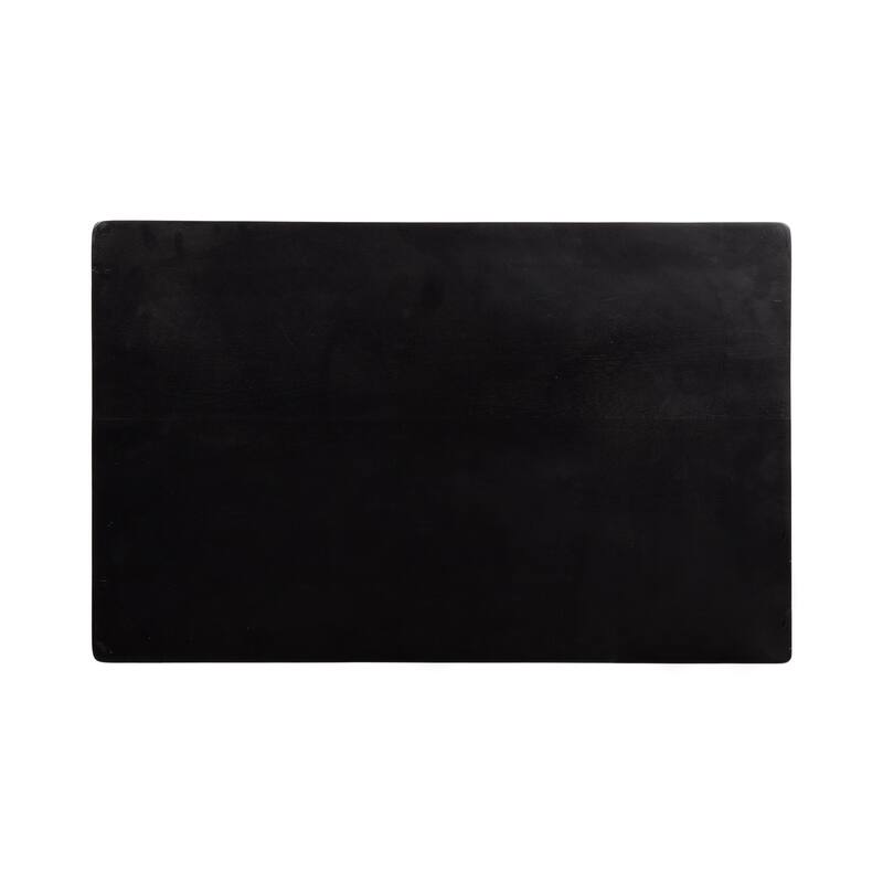 Kate and Laurel Mandell Wood and Natural Woven Side Table - 22x14x22