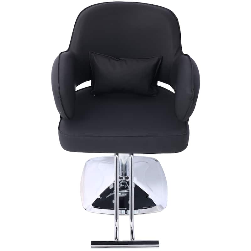 Salon Chair for Hair Wide Seat,Hydraulic Barber Chair,Stainless Steel Footrest,Beauty Spa Cosmetology Shampoo Hairdressing Eq