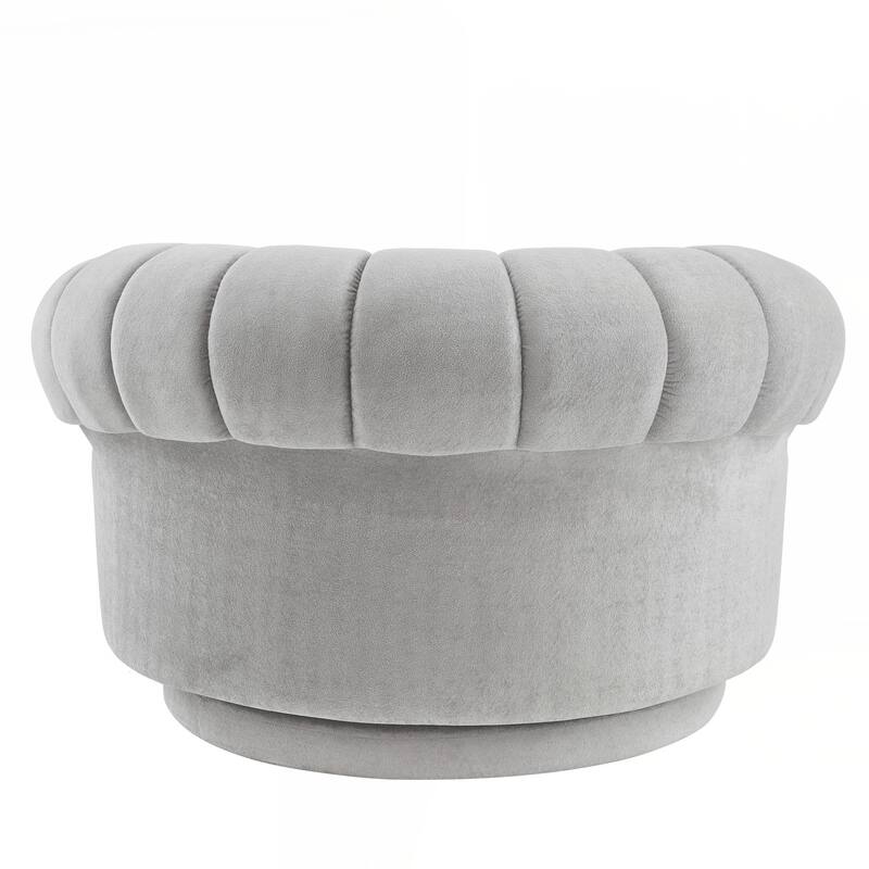 Accent Chair 360°Swivel Chair Sofa Barrel Swivel Chair Round Club Chair