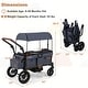 preview thumbnail 13 of 18, Costway Foldable Wagon Stroller for 2 Kids, Double Seater Toddler - See Details