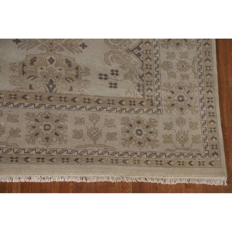Oushak Living Room Area Rug Handmade Wool Carpet - 8'1"x 10'0"