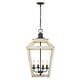 preview thumbnail 2 of 2, Golden Lighting Haiden 4-light Pendant in Antique Black Iron