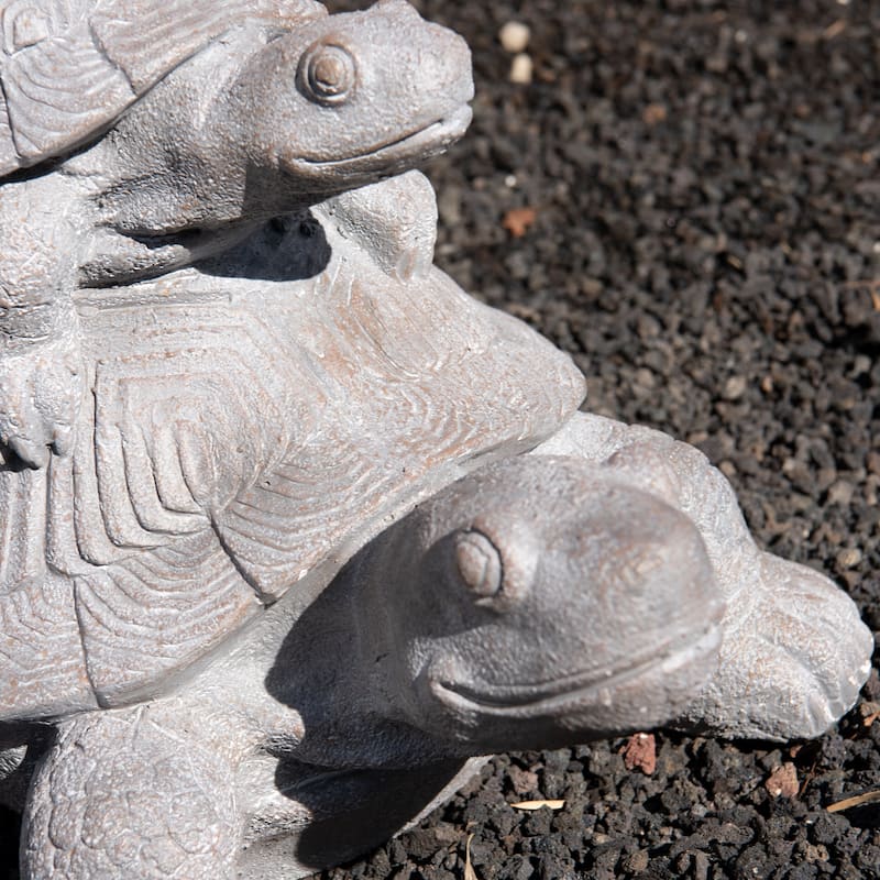 XBrand Turtle Statue, Indoor or Outdoor Décor, Garden Décor, Turtle Garden Statue, Turtle Statuary
