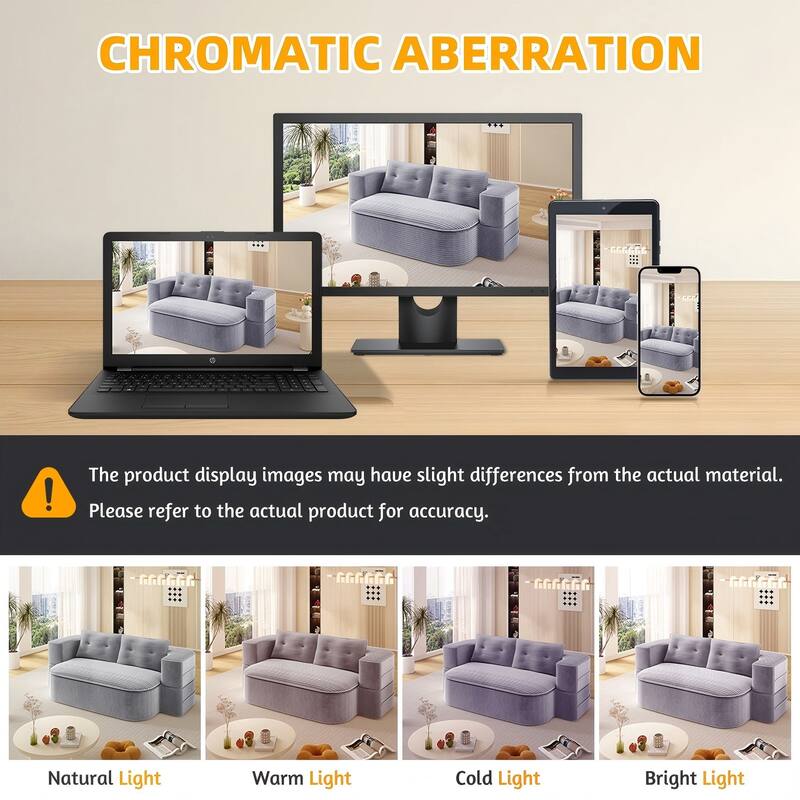 78.7 Inch Convertible Floor Sofa Bed, Plush Corduroy Sleeper Couch with Blanket and 2 Pillows, Deep Seat