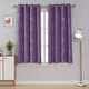 preview thumbnail 100 of 106, Deconovo Silver Line 52 Width Curtain Panel Pair (2 Panel) W52" x L45" - Purple Grape