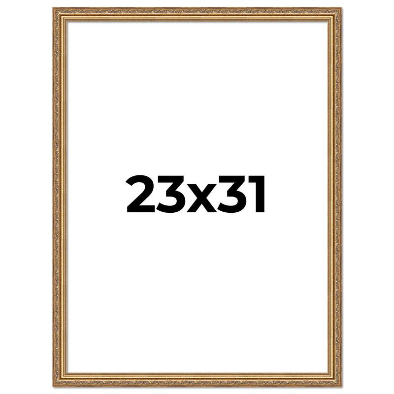 23x31 Frame Red Solid Wood Picture Frame Width 1.75 Inches | Interior Frame Depth 1 13/16 Inches