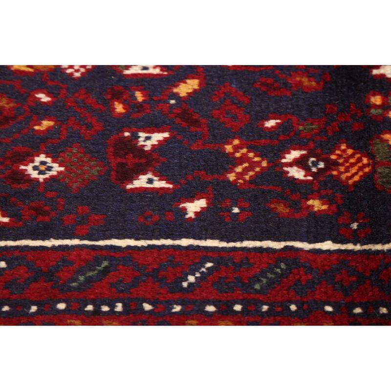 ECARPETGALLERY Hand-knotted Teimani Dark Navy Wool Rug - 3'5 x 5'9