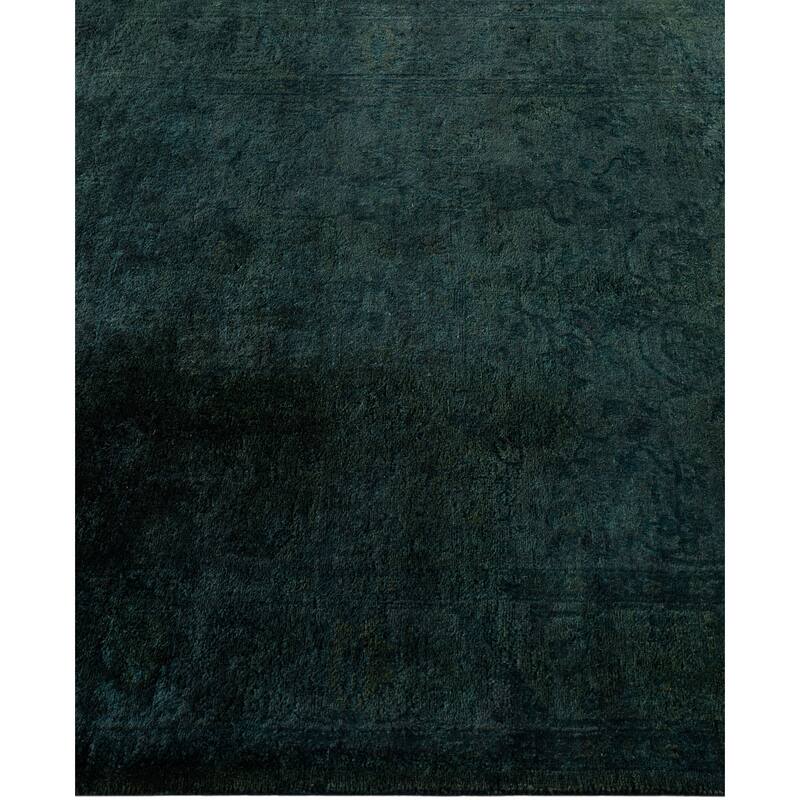 Overdyed One-of-a-Kind Hand-Knotted Area Rug - Black - 3' 3" x 5' 3"