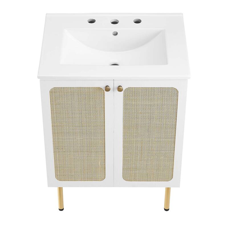 Chaucer 18"/24"/30"/36"/48"Single Basin/48" White Basin Bathroom Vanity