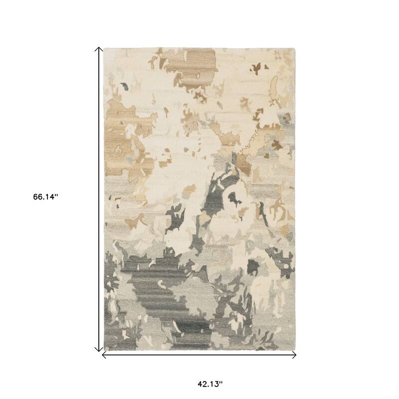 HomeRootsAbstract Modern Rectangle Area Rug