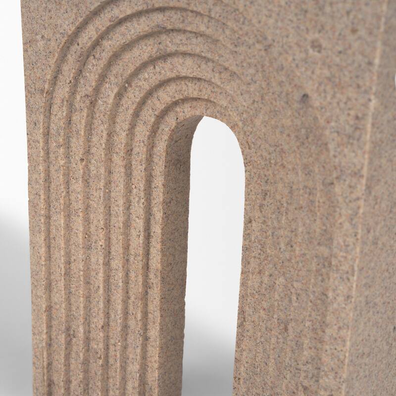 Kacia Resin Textured SandStone / Gray Decorative Object