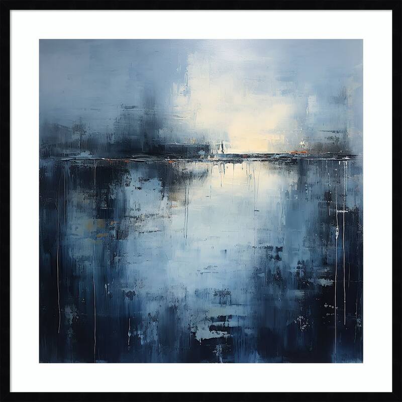 Midnight Abstract by Tradelink inhouse artist Wood Framed Wall Art Print