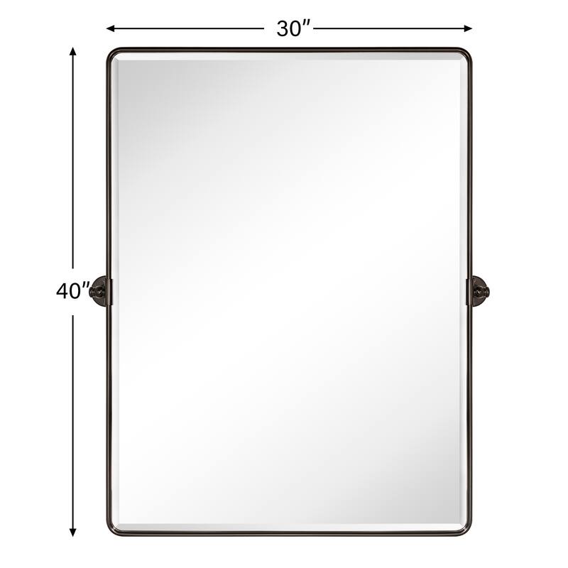 Woodvale Rectangle Metal Wall Mirrors