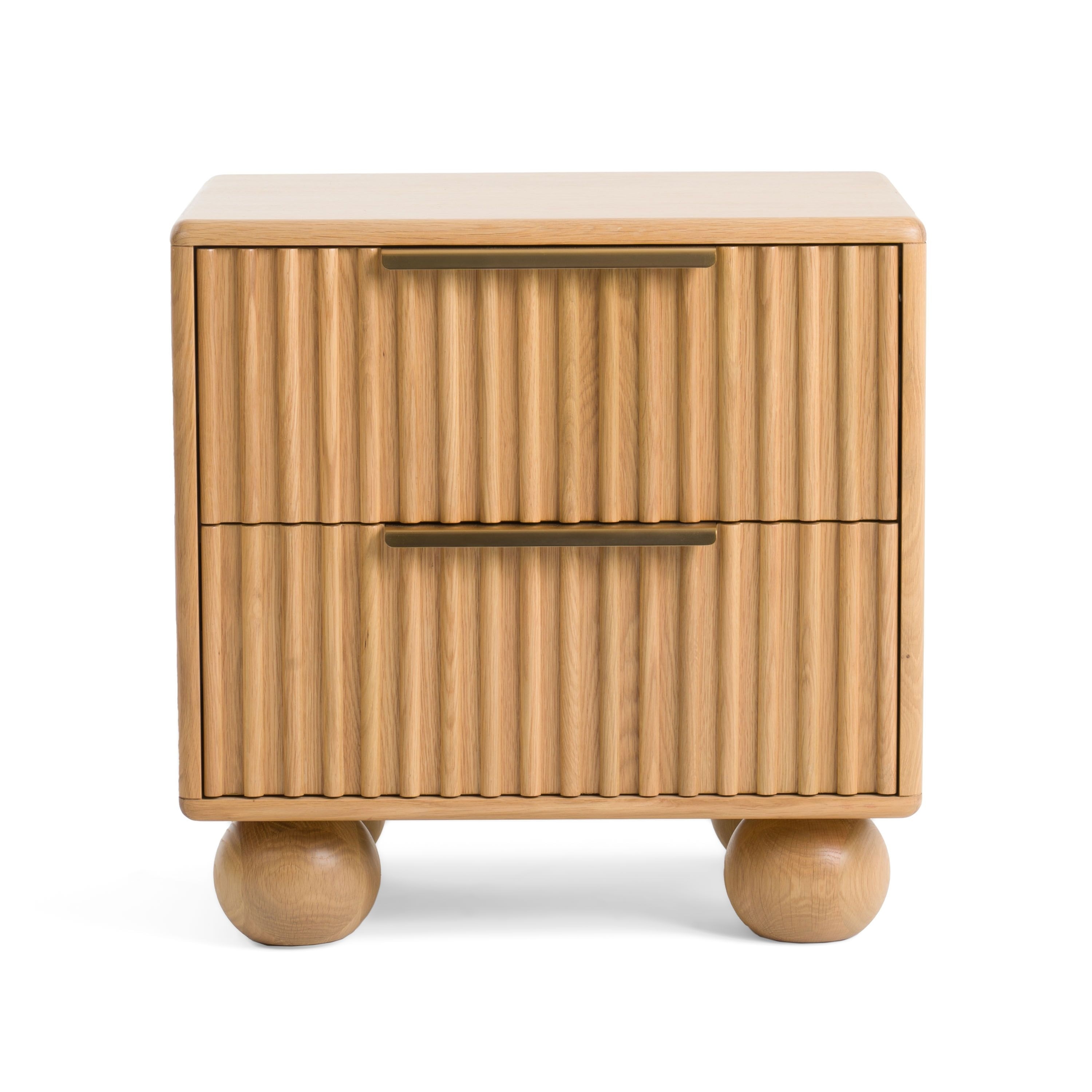 Modrest Winters Modern Oak Nightstand | Natural Wood