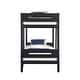 preview thumbnail 4 of 2, Twin over Twin Solid Wood Bunk Bed with Ladder and Fence
