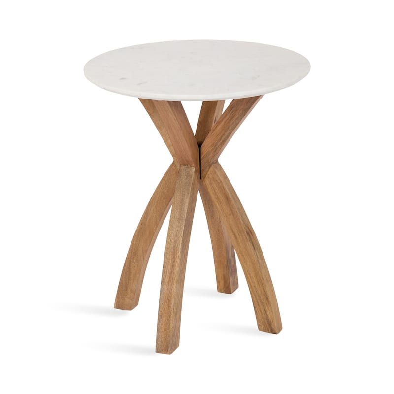 Kate and Laurel Soleyn Round Wood Side Table - 20x20x24 - Natural