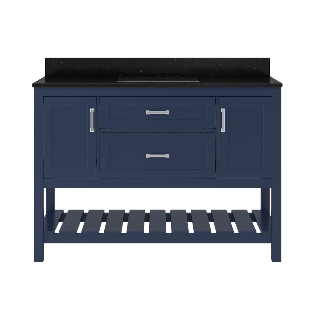 CRAFT + MAIN LSVT4922D-QBG Lawson 48" Free Standing Single Basin