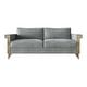 preview thumbnail 1 of 16, CraftPorch Luxurious Velvet Upholstered Sofa Silver Grey