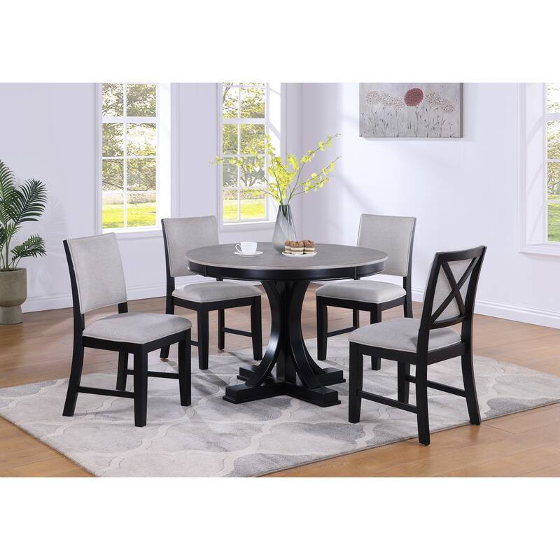 1pc Contemporary Light Round Dining Table