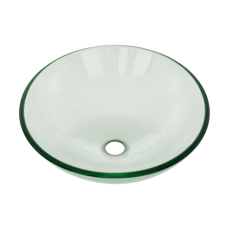 Cascade 16.5 Glass Vessel Sink with Faucet