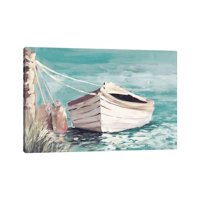 iCanvas "Canoe" by Jane Slivka Canvas Print