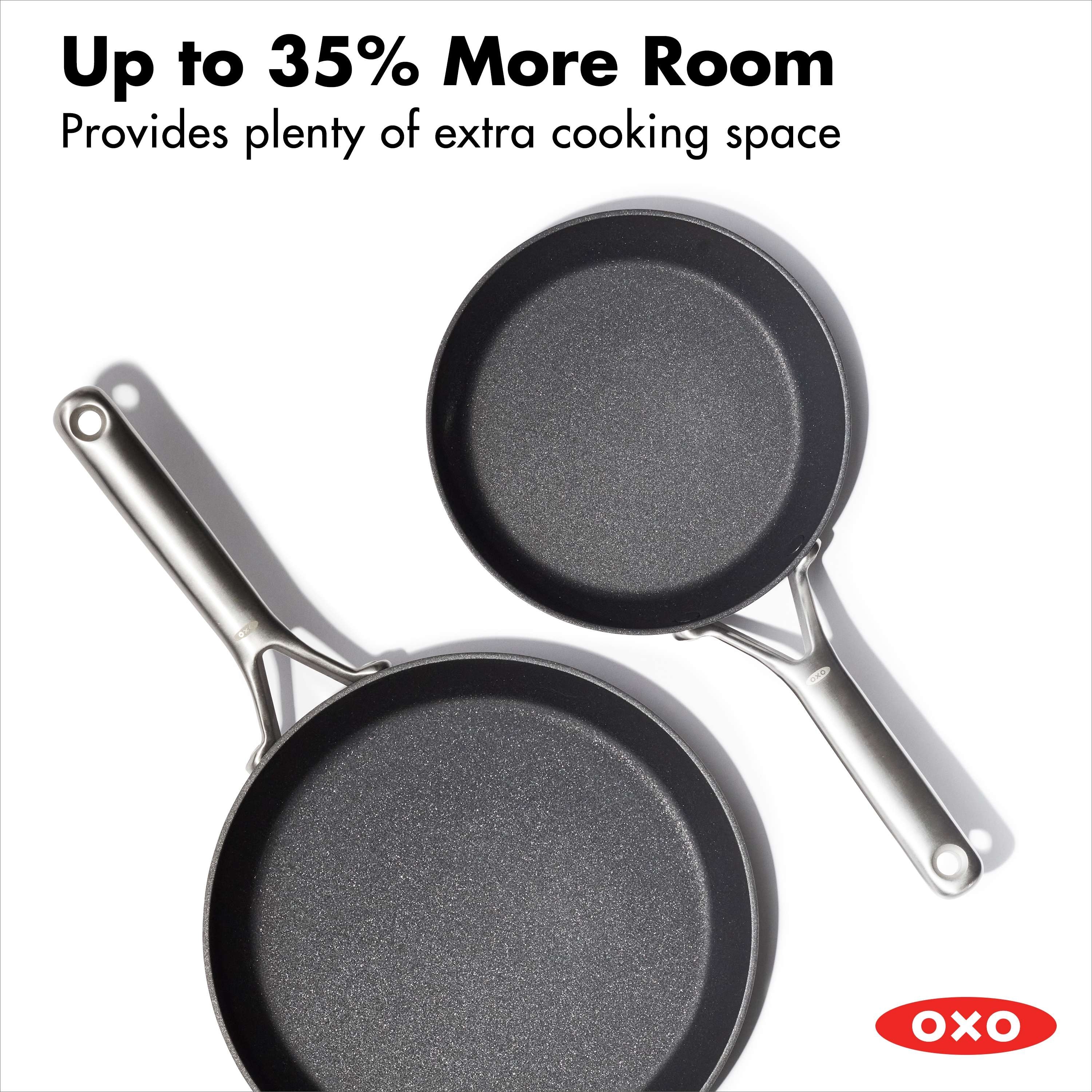 OXO Professional Ceramic Non-Stick 2pc Fry Pan Set, 8-In and 10-In